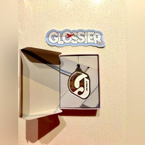 Exclusive Glossier Member Keychain with DC Sticker